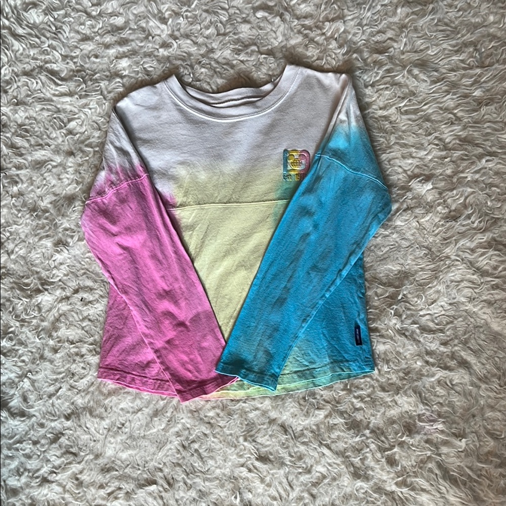 Disney Parks official merch Long Sleeve crop Tee in Vibrant Colors*